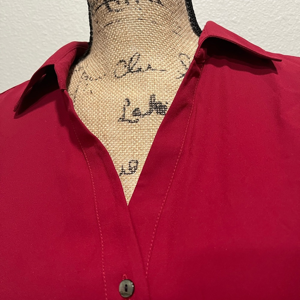 Ruby Red blouse - Picture 2 of 7